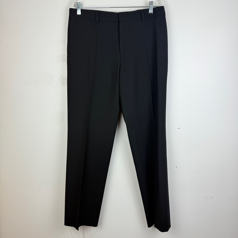 Hugo Boss Black Wool Dress Pants Men’s Size 33r Tailored Fit Luxury Slacks